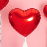BALON FOLIOWY SERCE CZERWONE 45 CM