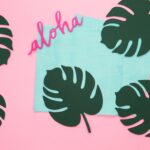 WIZYTÓWKI NA STÓŁ MONSTERA 6 SZT 1