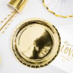 Talerzyki złote 23 cm