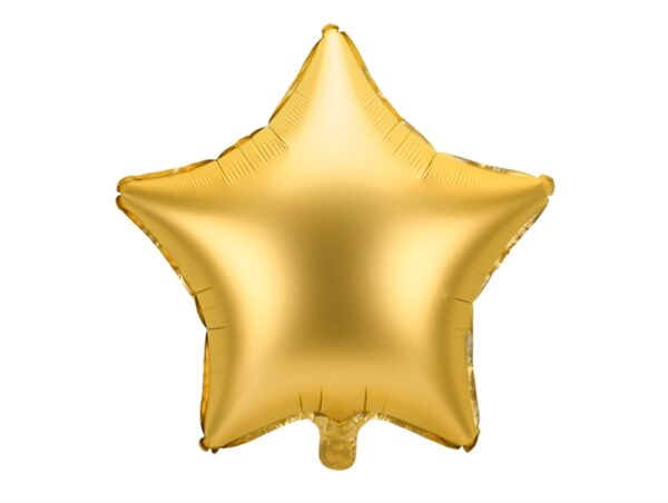 Balon matowy złota gwiazda