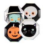 TALERZYKI HALLOWEEN GŁOWY MERI MERI