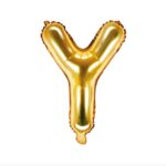 BALON FOLIOWY LITERA Y ZŁOTY 35 CM