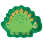 TALERZYKI WESOŁE DINOZAURY 22 CM