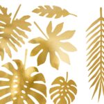 LIŚCIE TROPIKALNE ZŁOTE 21 SZT 1