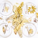 LIŚCIE TROPIKALNE ZŁOTE 21 SZT 1