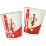 KUBECZKI PAPIEROWE PZPN 6 SZT