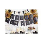 BANER HAPPY NEW YEAR CZARNY