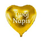 BALON PERSONALIZOWANY ZŁOTE SERCE