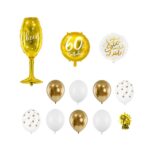 BUKIET 60 URODZINY CHEERS BIAŁY