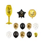 BUKIET 18 URODZINY CHEERS CZARNY