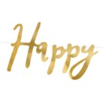 BANER HAPPY BIRTHDAY ZŁOTY