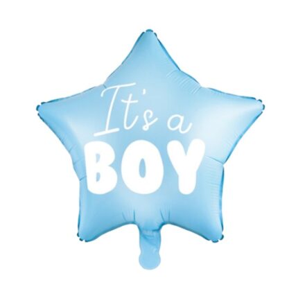 Balon niebieska gwiazdka Boy