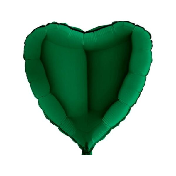 Balon serce zielone