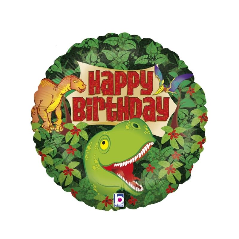 Balon Happy Birthday Dinozaur