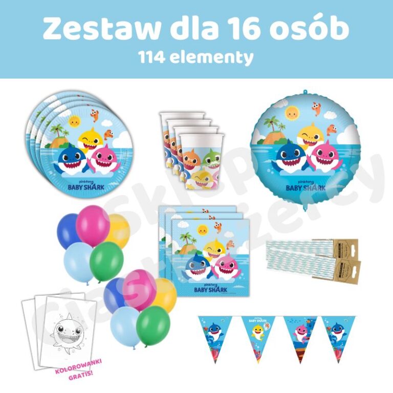 Zestaw Baby Shark Max - wszystko na udane na urodziny!