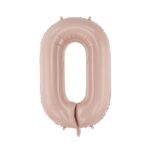 Balon Cyfra 0 Beż