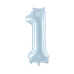 Balon Cyfra 1 Jasnoniebieski