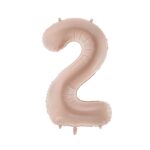 Balon Cyfra 2 Beż