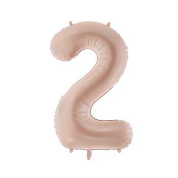 Balon Cyfra 2 Beż