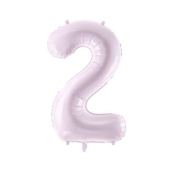 Balon Cyfra 2 Liliowy