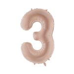 Balon Cyfra 3 Beż