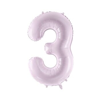 Balon Cyfra 3 Liliowy
