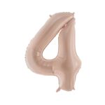 Balon Cyfra 4 Beż