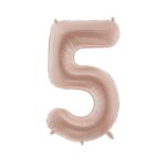 Balon Cyfra 5 Beż