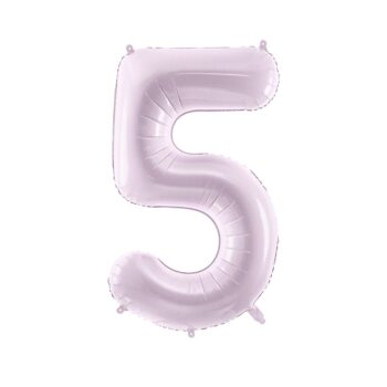 Balon Cyfra 5 Liliowy