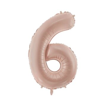 Balon Cyfra 6 Beż