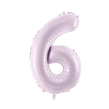 Balon Cyfra 6 Liliowy