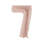 Balon Cyfra 7 Beż