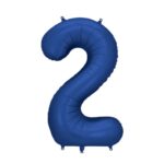 Balon cyfra 2 granatowy