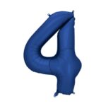Balon cyfra 4 granatowy