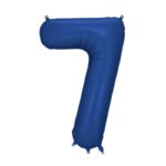 Balon cyfra 7 granatowy