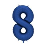 Balon cyfra 8 granatowy