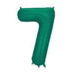 Balon cyfra 7 zielony