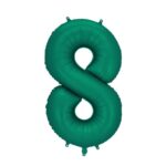 Balon cyfra 8 zielony